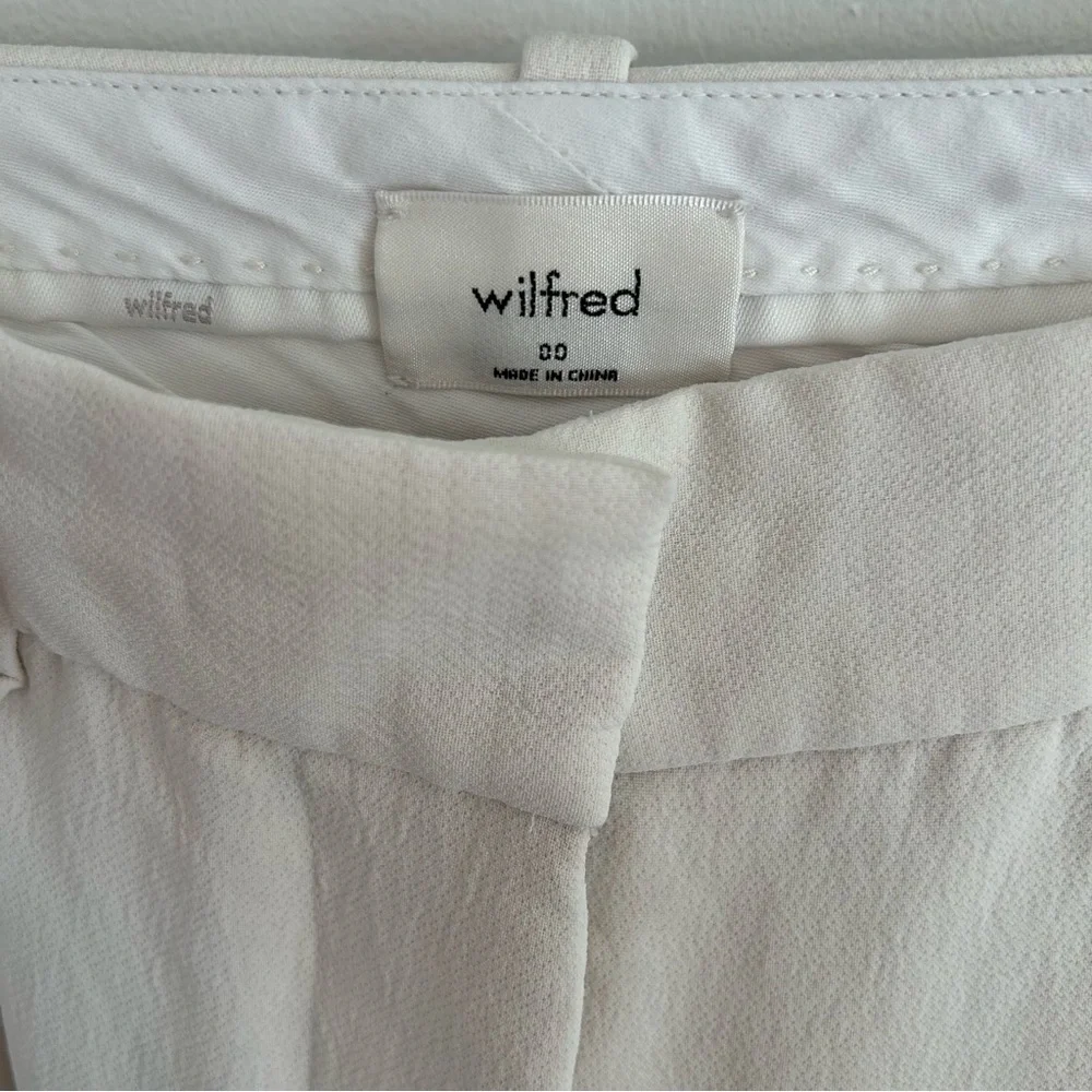 (SOLD) WILFRED x ARITZIA Effortless Pants Cropped Size 00 Light Birch - Picture 5 of 12